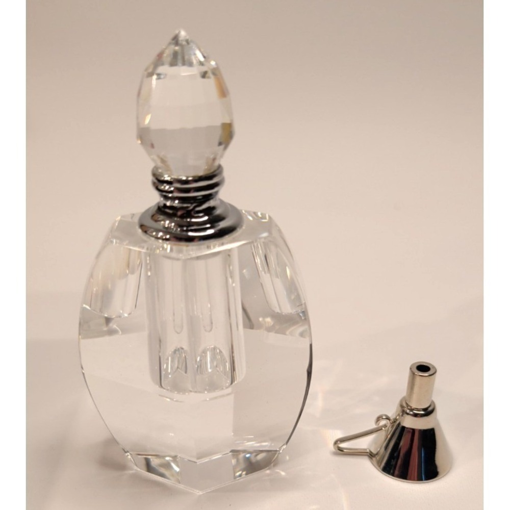 Dillard's‎ Faceted Crystal Perfume Bottle Atomizer w/ Original Box